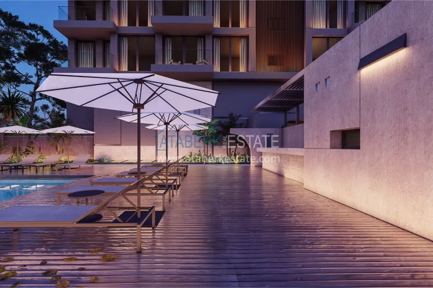 Двухкомнатные квартиры в жилом комплексе комфорт-класса в Каргыджаке в Алании 7 