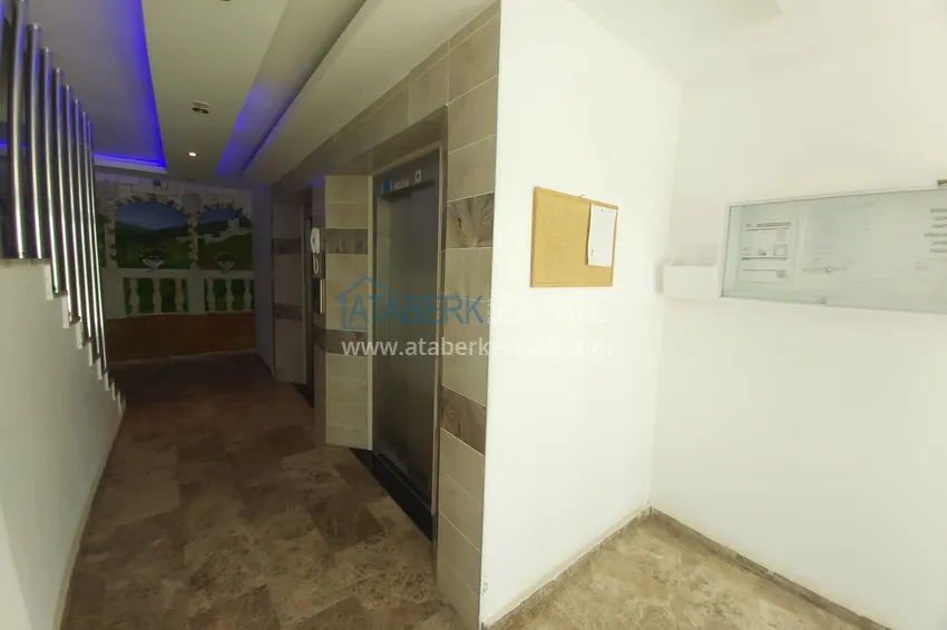 Квартира в Махмутларе двухкомнатная с застекленным балконом  7 