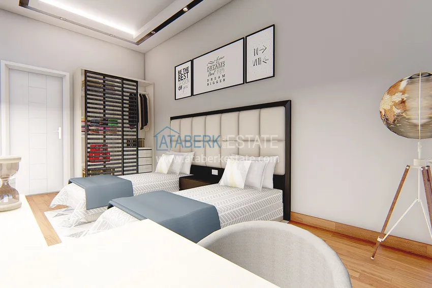 Приобрести Высококачественный новый жилой комплекс в районе Оба 6 