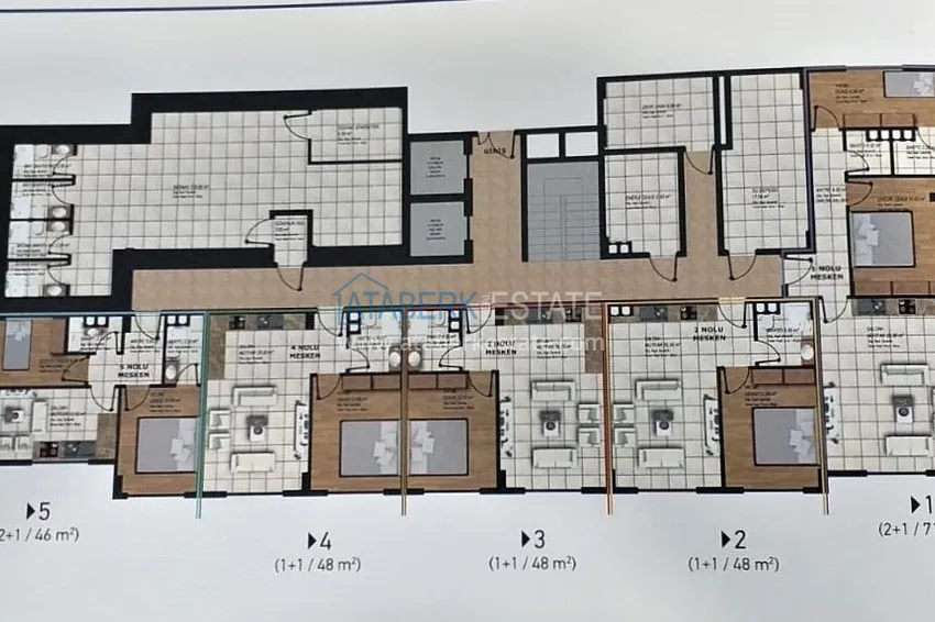 Купить дешево Высококачественный новый жилой комплекс в районе Оба 1 