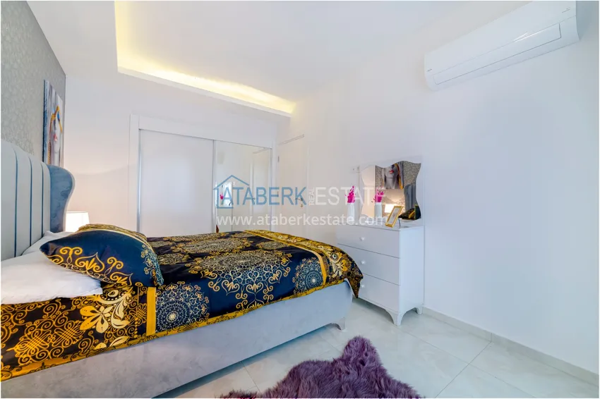 Приобрести Квартира в Махмутларе современный интерьер, вид на горы, комфортабельном комплекс  7 