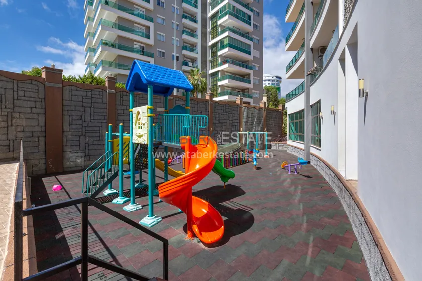 Квартира в Махмутларе современный интерьер, вид на горы, комфортабельном комплекс  9 