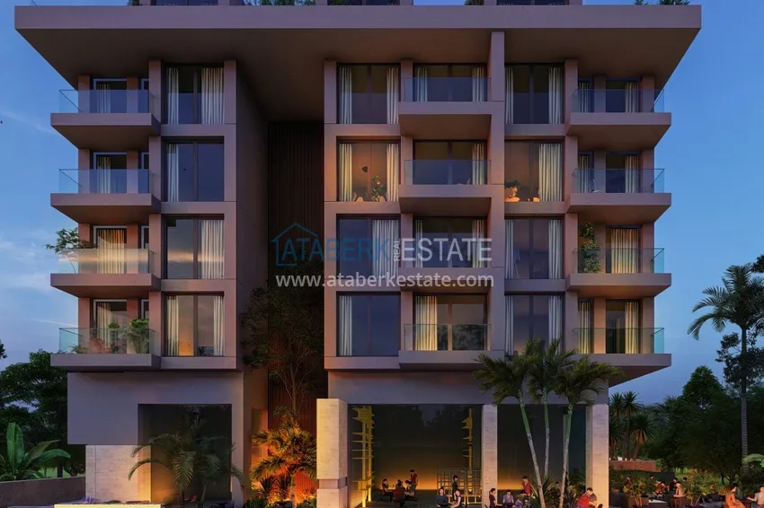 Двухкомнатные квартиры в жилом комплексе комфорт-класса в Каргыджаке в Алании 9 