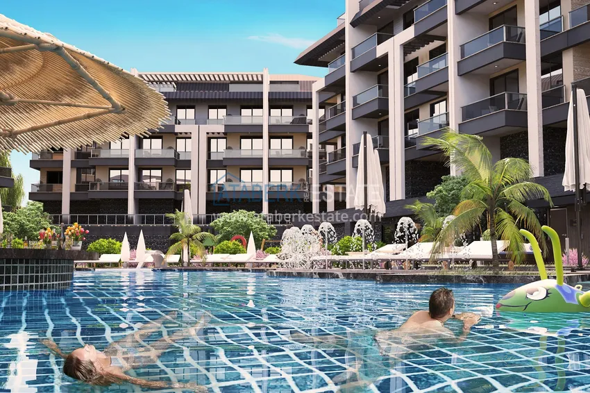 Роскошный проект жилого комплекса в Алании в районе Оба 7 