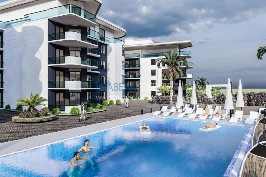 Новый жилой комплекс в Махмутларе на последнем этапе строительства 8 