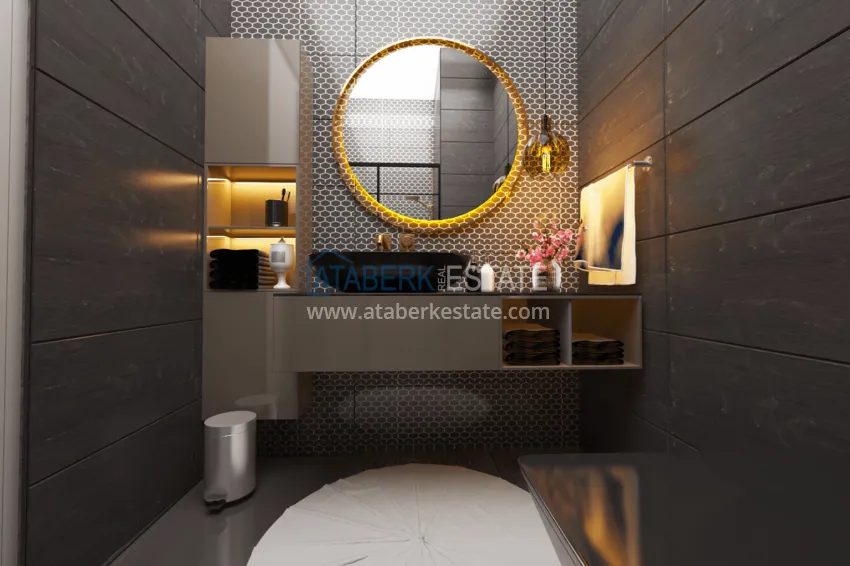 Приобрести Роскошный проект жилого комплекса в Алании в районе Оба 8 