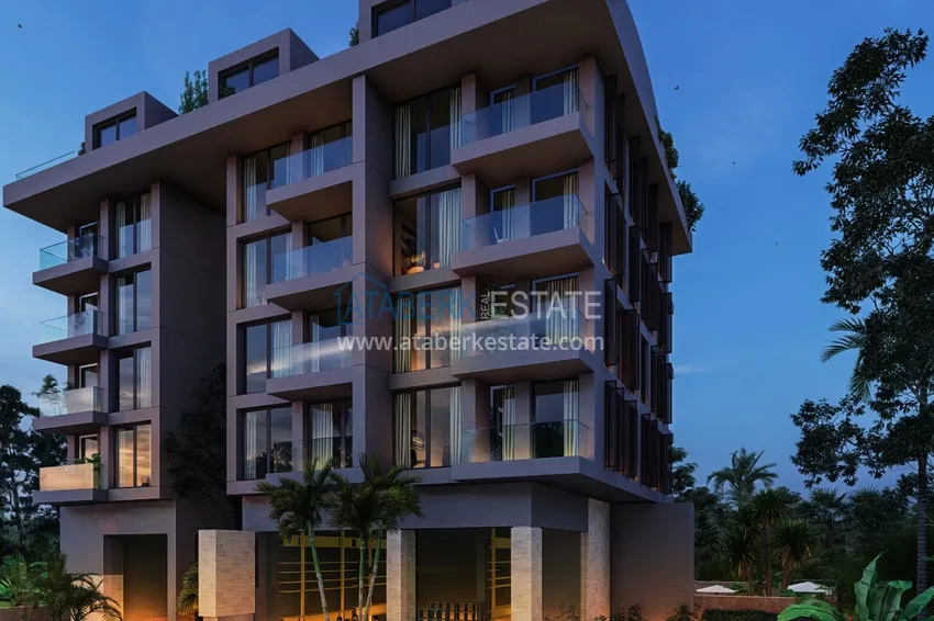 Двухкомнатные квартиры в жилом комплексе комфорт-класса в Каргыджаке в Алании 10 