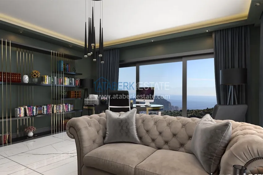 Приобрести Новый проект элитного комплекса вилл в горном районе Алании 8 