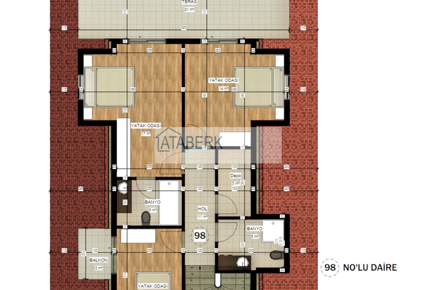 Купить дешево Квартиры в Авсалларе от застройщика в новостройке 17 