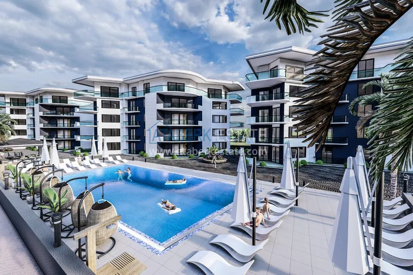 Новый жилой комплекс в Махмутларе на последнем этапе строительства 9 