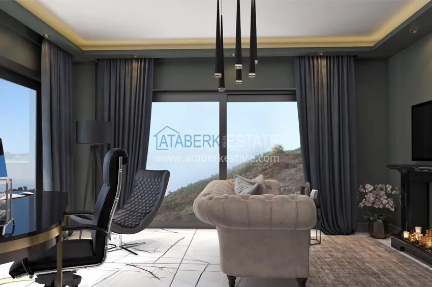 Приобрести Новый проект элитного комплекса вилл в горном районе Алании 9 