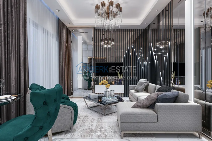 Приобрести Новый проект элитного жилого комплекса в Махмутларе с правом на турецкое гражданство 3 