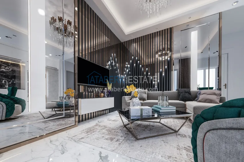 Приобрести Новый проект элитного жилого комплекса в Махмутларе с правом на турецкое гражданство 5 