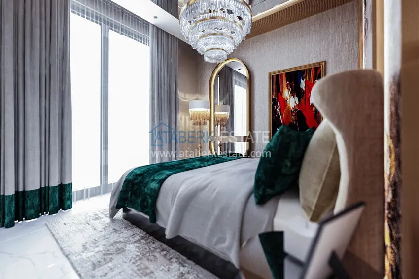 Приобрести Новый проект элитного жилого комплекса в Махмутларе с правом на турецкое гражданство 8 