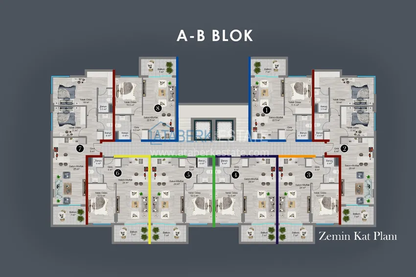 Купить дешево Роскошный проект жилого комплекса в Алании в районе Оба 2 
