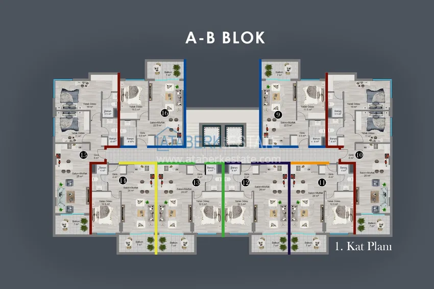 Купить дешево Роскошный проект жилого комплекса в Алании в районе Оба 3 