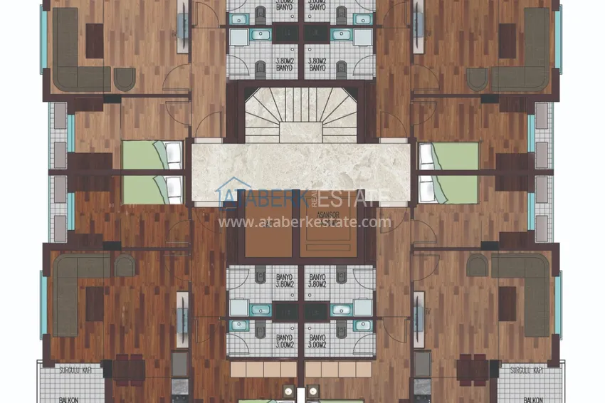 Купить дешево Квартиры в Анталии от застройщика  5 