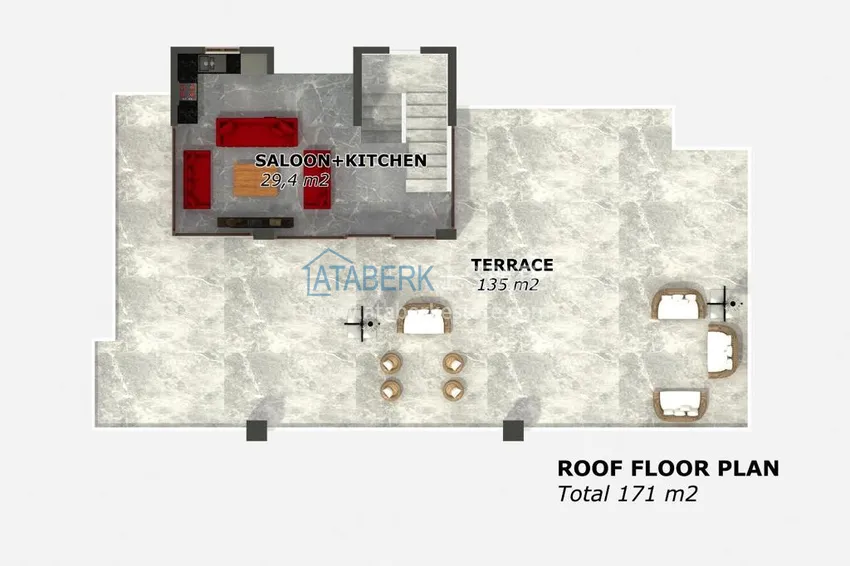 Купить дешево Эксклюзивный проект в Каргыджаке – комплекс элитных вилл  4 