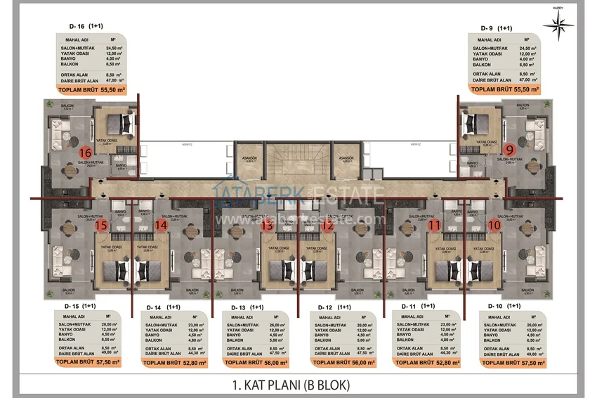 Купить дешево Новый инвестиционный проект жилого комплекса в районе Оба от надежного застройщика с рассрочкой под 0%. 4 