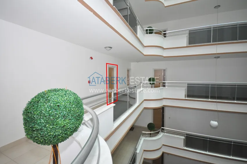 Квартира в Махмутларе с мебелью видом на горы в комплексе с частным пляжем  11 