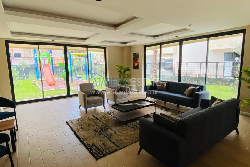 Сдается в аренду двухкомнатная квартира в центре Алании А10 13