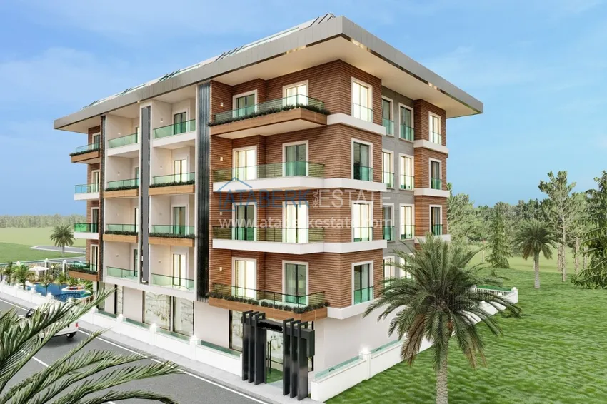 Новый инвестиционно-привлекательный проект в центре Алании, район пляжа Клеопатра  1 