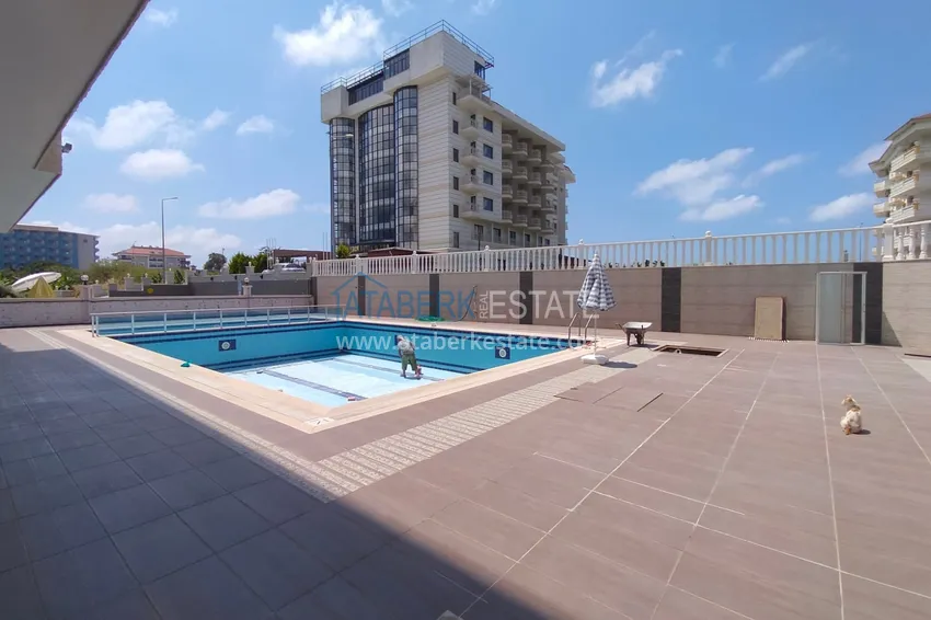 Квартира в районе Кестель двухкомнатная с видом на море  3 