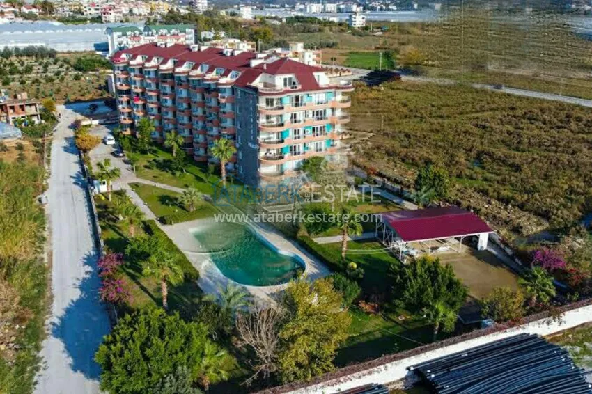 Квартира в районе Демирташ с видом на море в жилом комплексе  3 