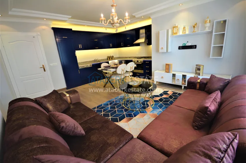 Приобрести Квартира в Махмутларе с мебелью и застеклённым балконом  4 