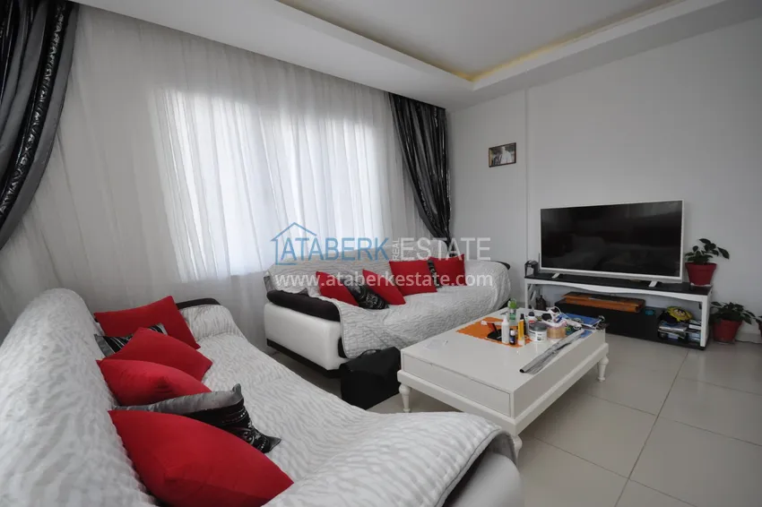 Приобрести Квартира в Махмутларе с мебелью видом на горы в комплексе с частным пляжем  4 