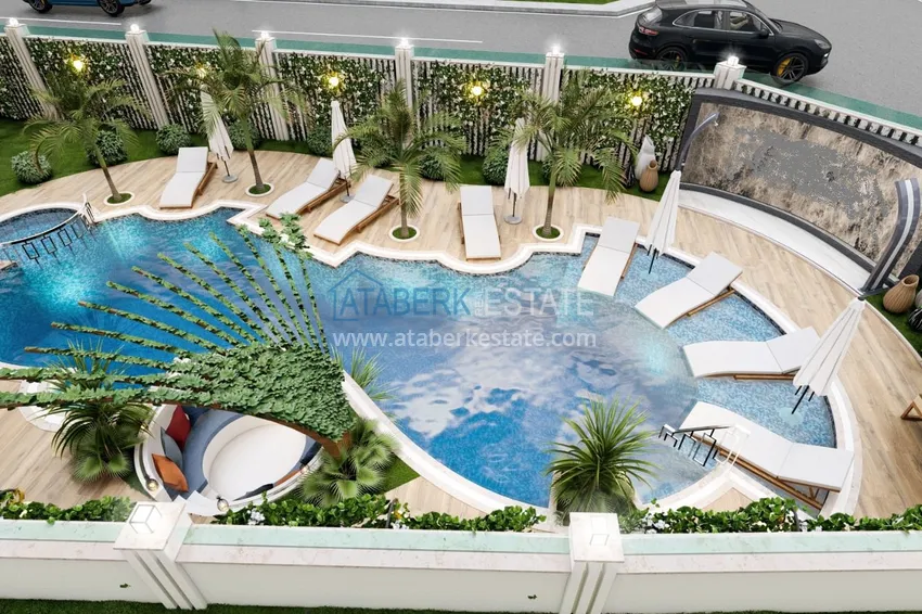 Новый инвестиционно-привлекательный проект в центре Алании, район пляжа Клеопатра  6 