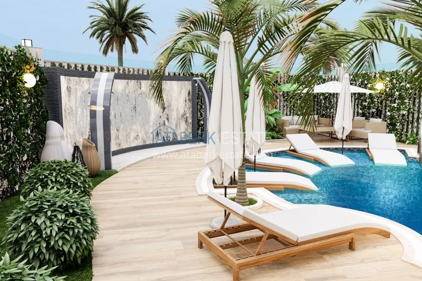 Новый инвестиционно-привлекательный проект в центре Алании, район пляжа Клеопатра  8 