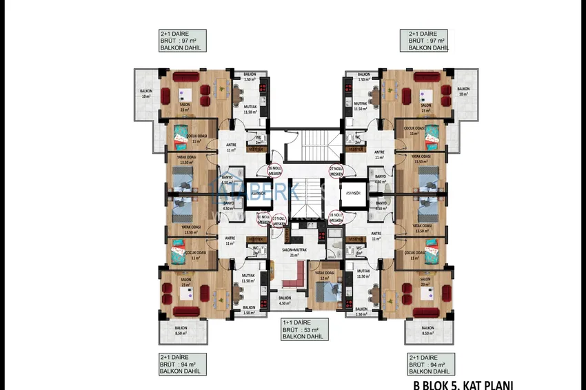 Купить дешево Новый инвестиционный проект жилого комплекса в центре Аланьи от застройщика по ценам нулевого этапа 11 