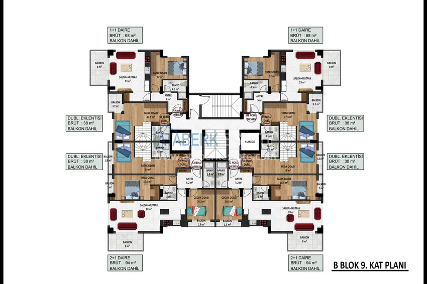 Купить дешево Новый инвестиционный проект жилого комплекса в центре Аланьи от застройщика по ценам нулевого этапа 15 