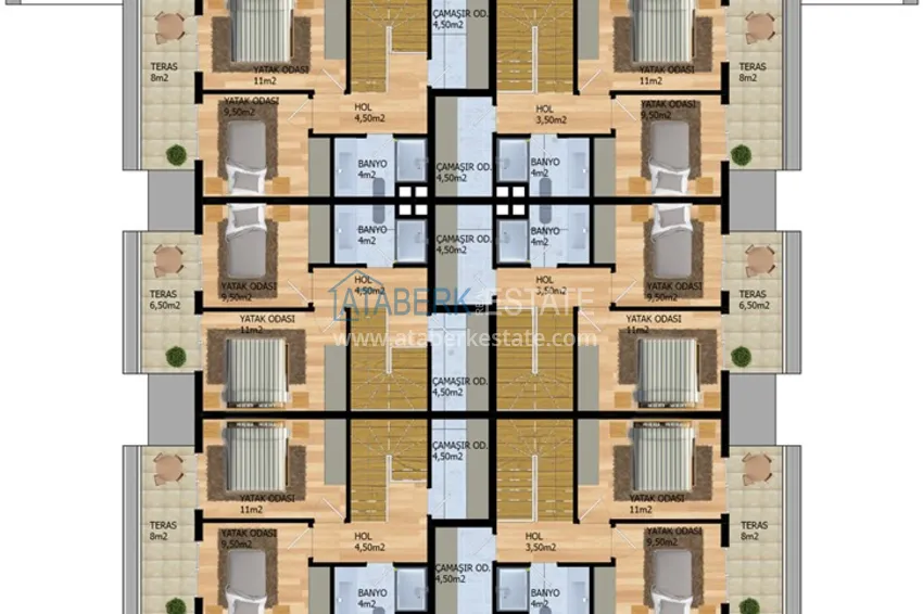 Купить дешево Новый инвестиционный проект жилого комплекса в Газипаше 2 