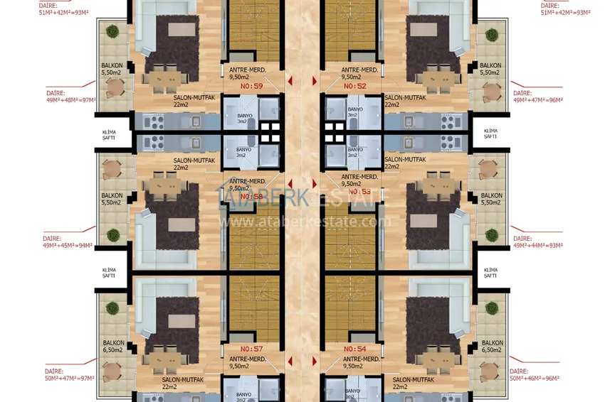 Купить дешево Новый инвестиционный проект жилого комплекса в Газипаше 1 