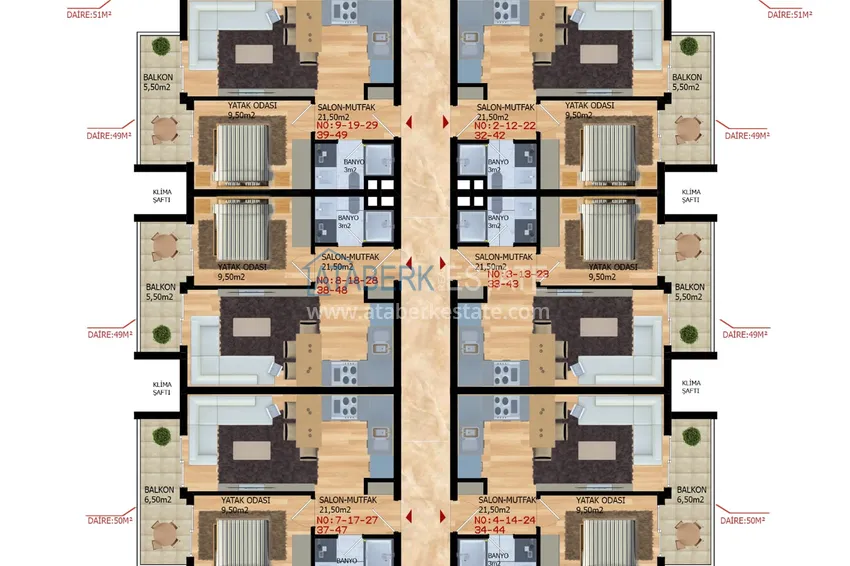Купить дешево Новый инвестиционный проект жилого комплекса в Газипаше 3 