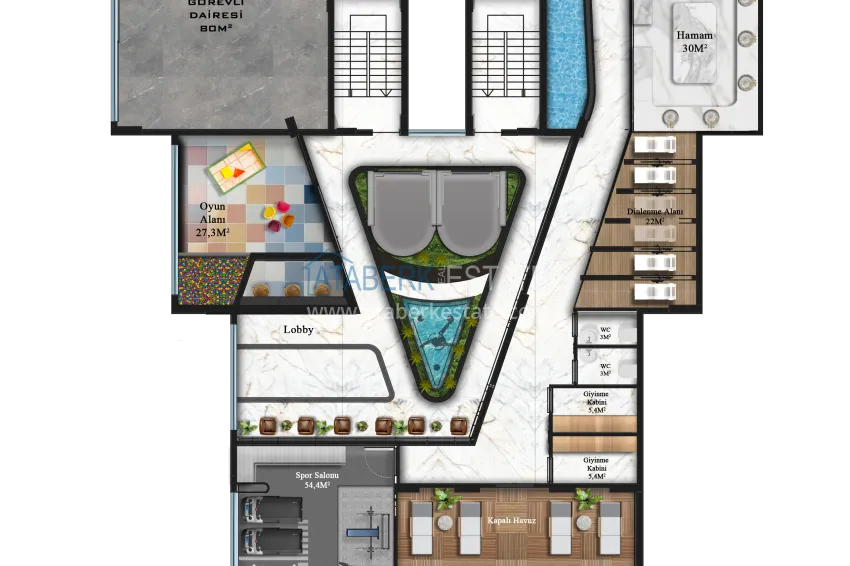 Купить дешево Новый жилой комплекс комфорт-класса с функциональными планировками в Махмутларе, Алания  5 