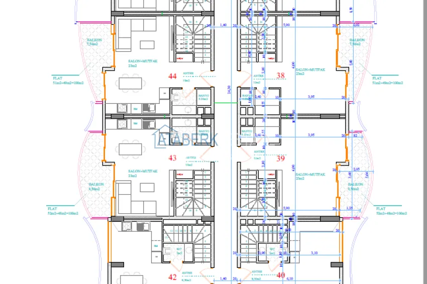 Купить дешево Новый жилой комплекс в центре Алании - район пляжа Кейкубат 3 