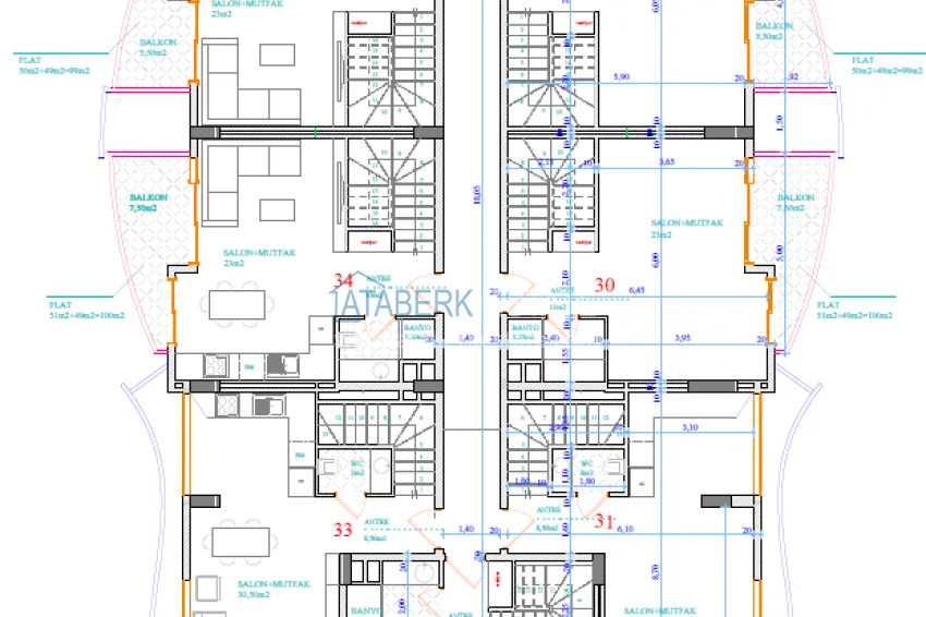Купить дешево Новый жилой комплекс в центре Алании - район пляжа Кейкубат 5 