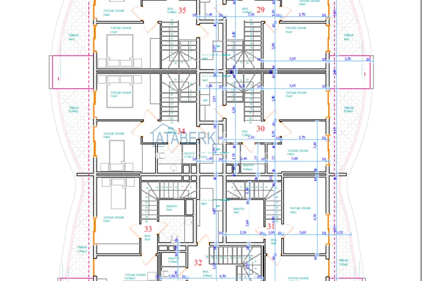 Купить дешево Новый жилой комплекс в центре Алании - район пляжа Кейкубат 6 