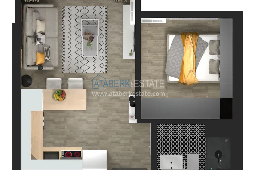 Купить дешево Квартиры в Анталии, район Кепез на стадии строительства от застройщика 1 