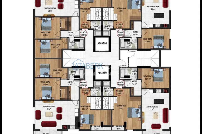 Купить дешево Новый инвестиционный проект жилого комплекса в центре Аланьи от застройщика по ценам нулевого этапа 19 