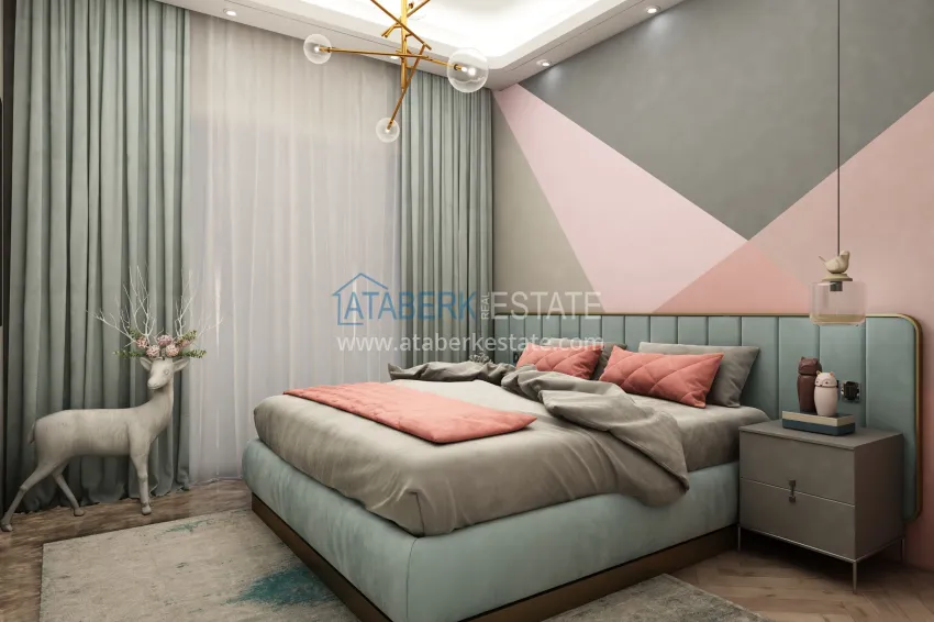 Приобрести Новый инвестиционный проект жилого комплекса с потрясающей инфраструктурой в Махмутларе  8 