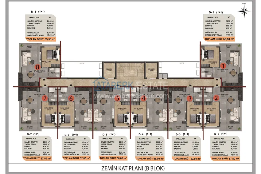 Купить дешево Новый инвестиционный проект жилого комплекса в районе Оба от надежного застройщика с рассрочкой под 0%. 8 