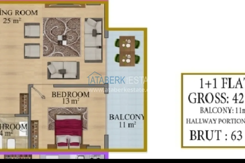 Купить дешево Впечатляющий модный проект жилого комплекса в Махмутларе 1 