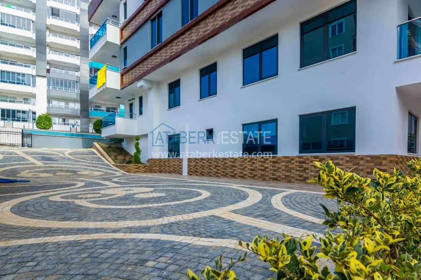 Квартира в Махмутларе с новой мебелью, застекленным балконом 11 