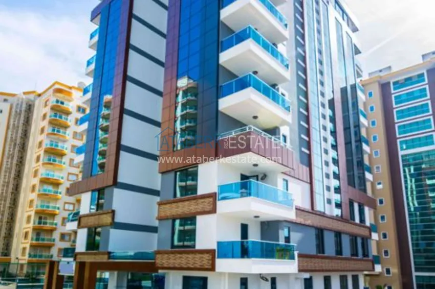 Квартира в Махмутларе с новой мебелью, застекленным балконом 5 