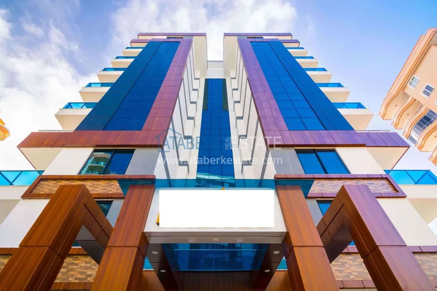 Квартира в Махмутларе с новой мебелью, застекленным балконом 6 