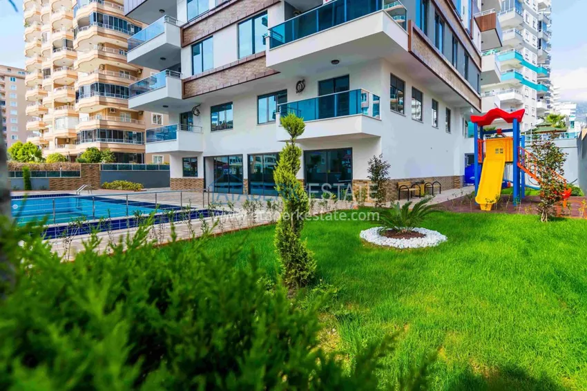 Квартира в Махмутларе с новой мебелью, застекленным балконом 3 